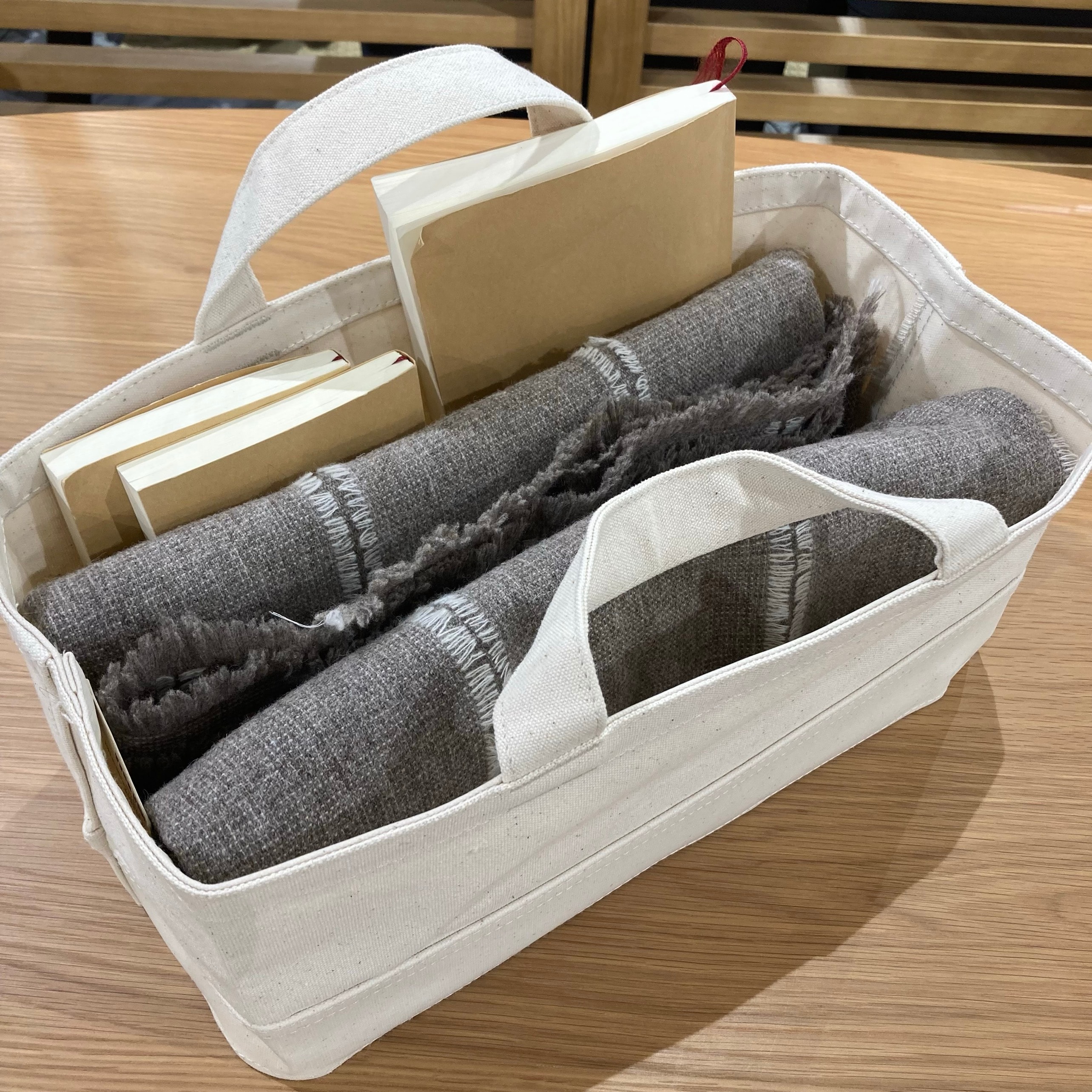 西友荻窪】新商品 綿帆布持ち手付ソフトボックスのご紹介｜ 無印良品